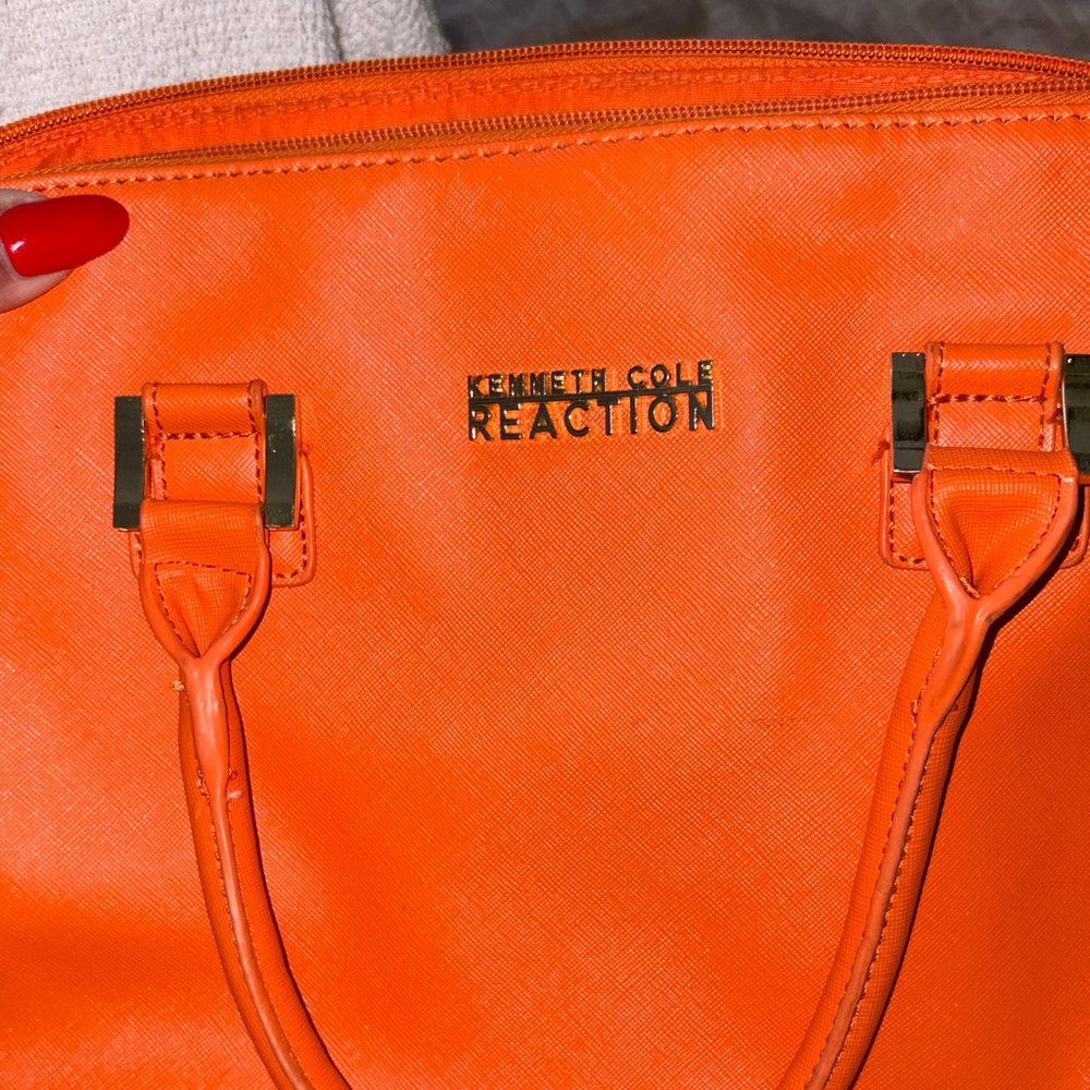Kenneth Cole Reaction Bold Orange Satchel - Picture 8 of 9
